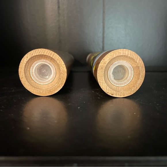 Vintage MCM Salt & Pepper Shaker Set Miami Beach Florida Flamingo Palm Tree - Picture 7 of 8